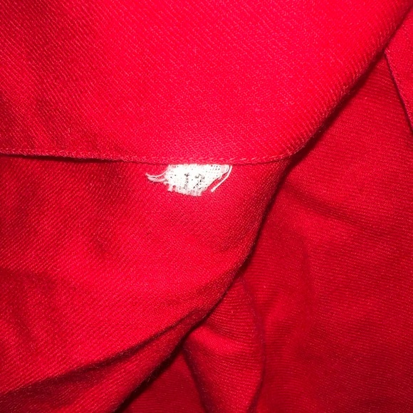 Vintage Abercrombie and Fitch Button up shirt collared size 12 Red Woman’s - Picture 8 of 8